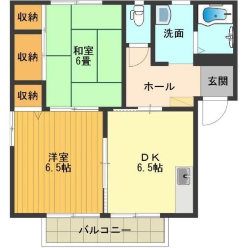 クランベリーヒルC棟の間取り