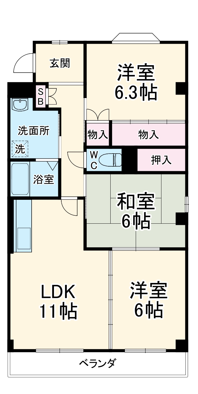 ミレニアムAの間取り