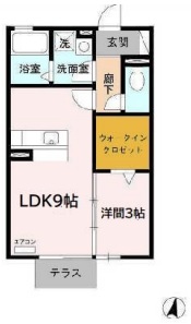 レセンテ豊田の間取り