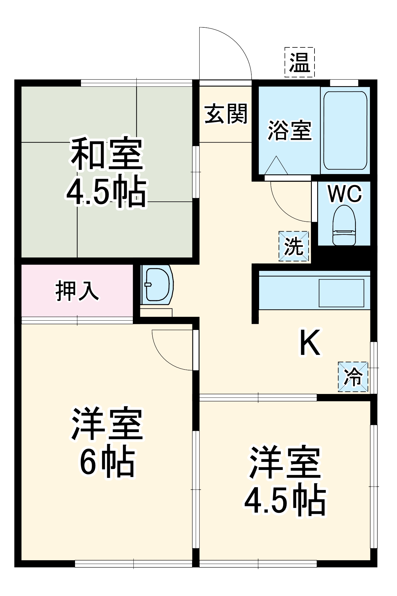 南横川ユングフラウの間取り