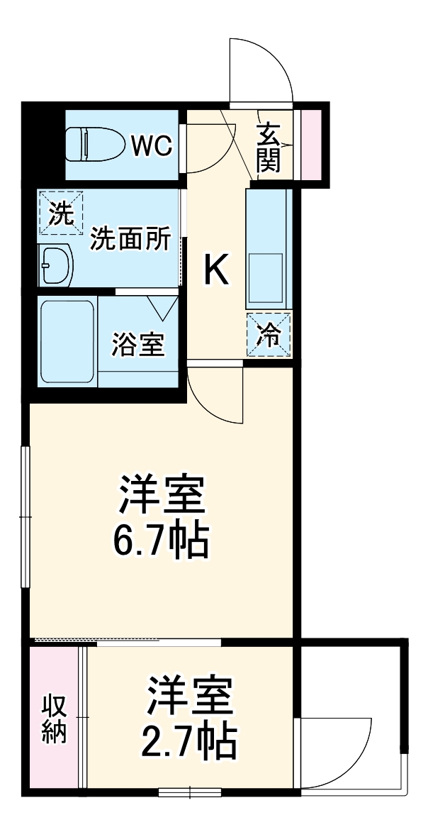 ピースコート登戸Ⅲの間取り