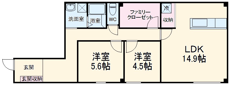 コンフォート長良の間取り