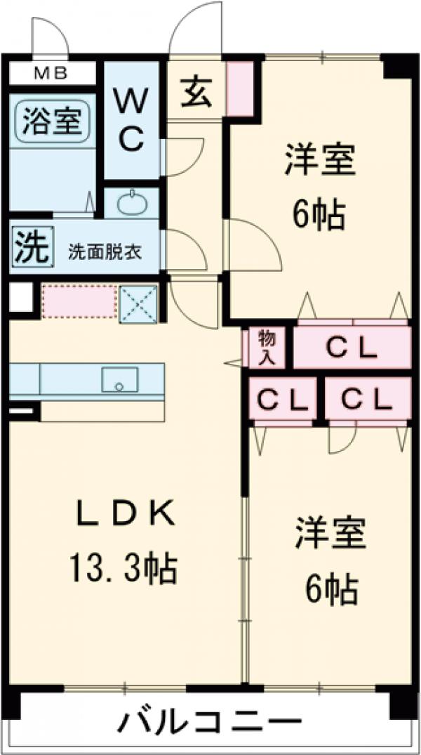 グレースパインヒルズ高宮の間取り