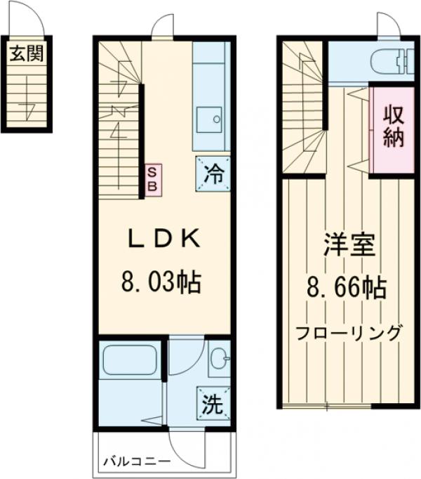 チャルテ西早稲田の間取り