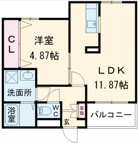 リーブルファイン八潮中央1号棟の間取り