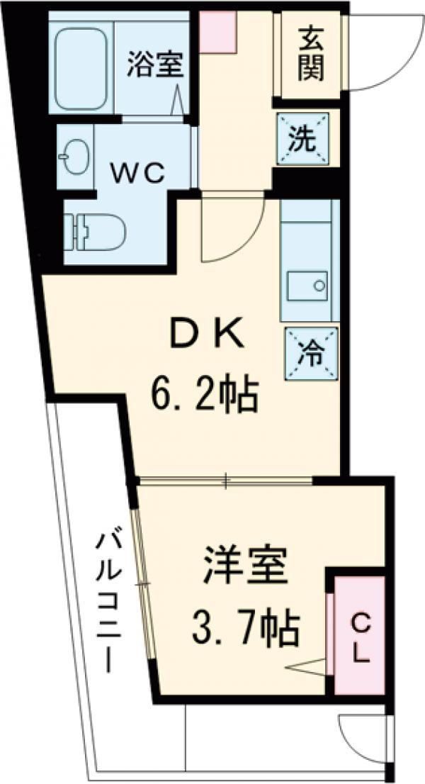 グローリオシェルト池袋本町の間取り