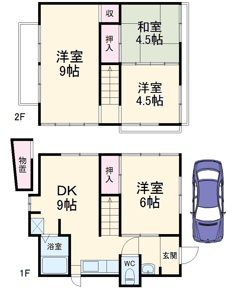 宮前戸建の間取り