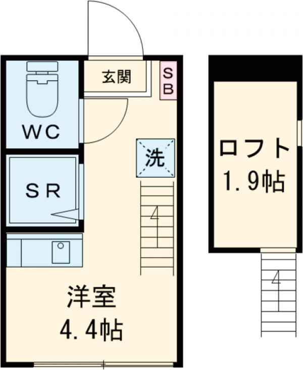 カシミール学芸大前の間取り