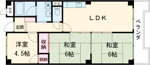 シャトーモンシェールの間取り