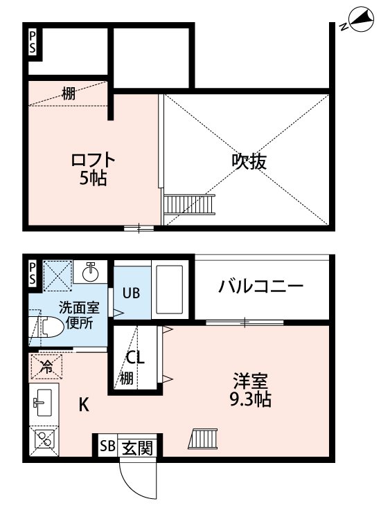 Lucie鳴海の間取り