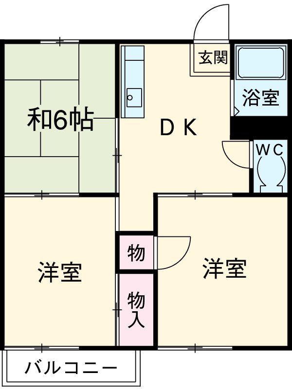 フレグランス大畑の間取り