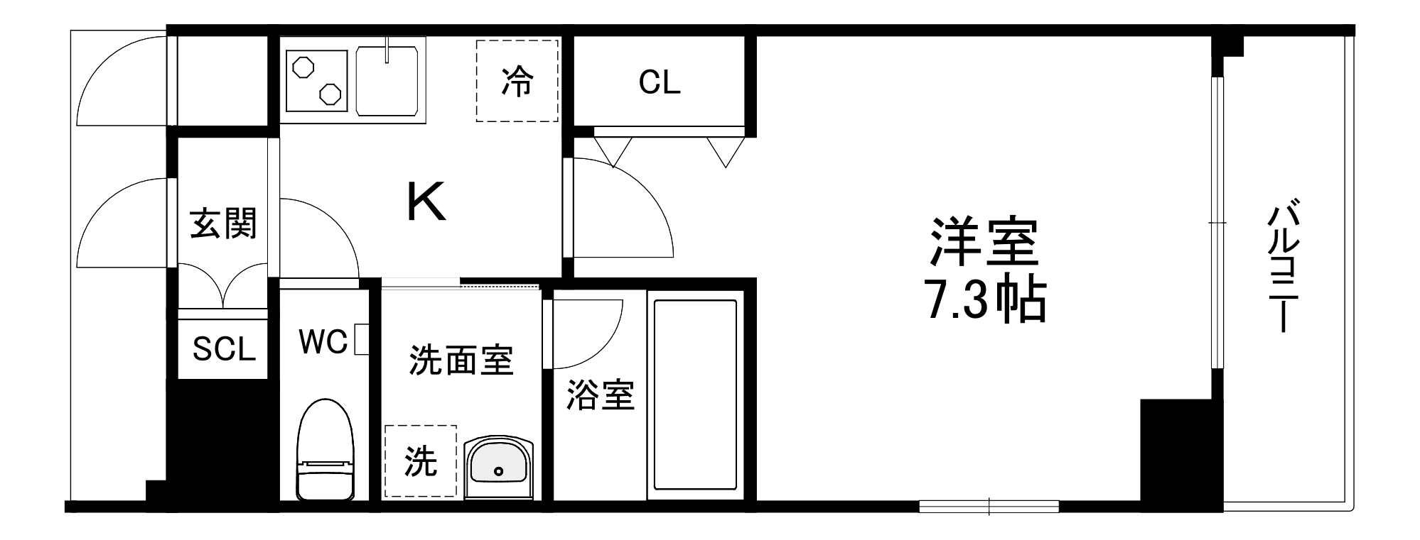 スペランツァⅡ都島の間取り