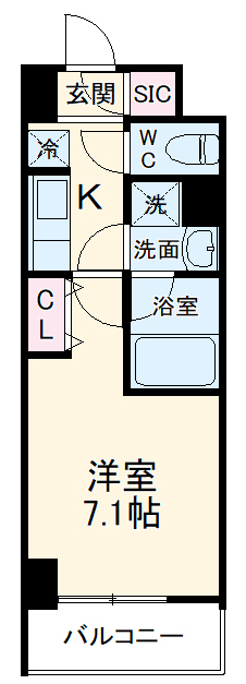 meLiV岐阜駅前の間取り