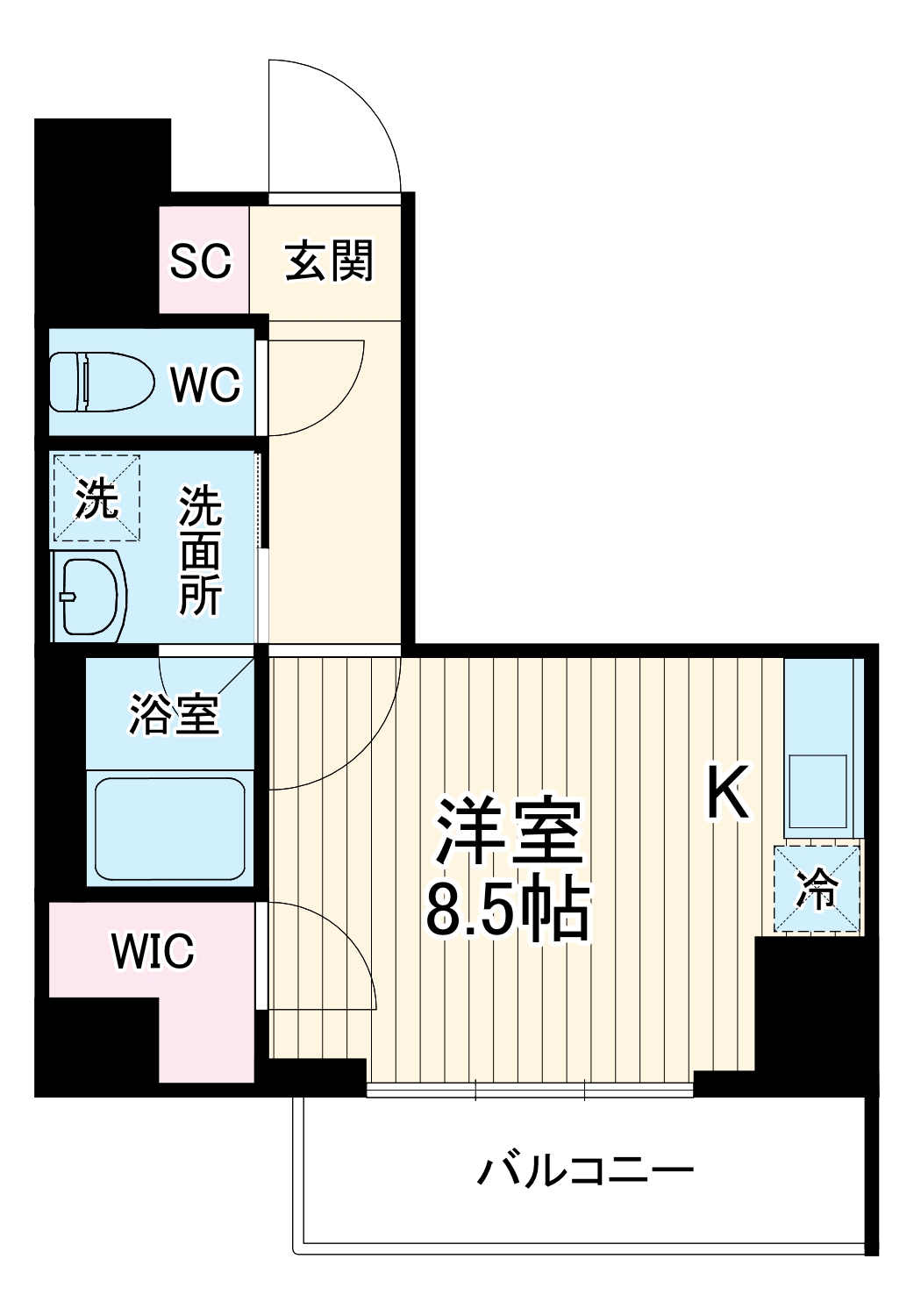 AVANTI aratamabashiの間取り