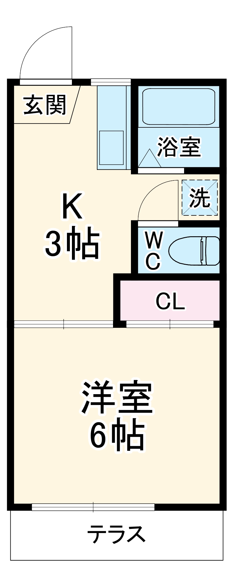 コーポ鈴木B棟の間取り