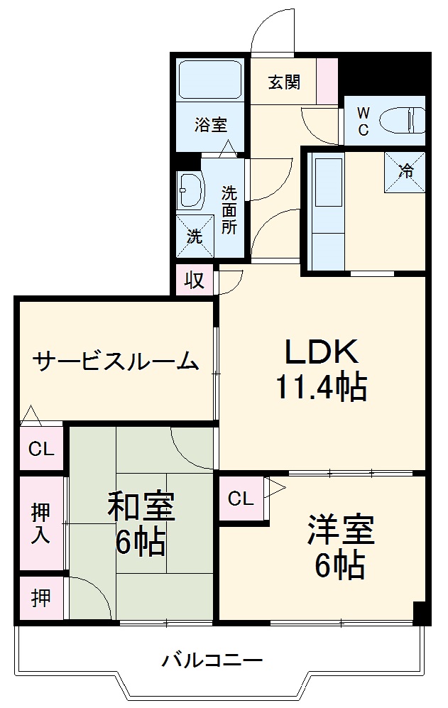 リラティヴ北浦和の間取り