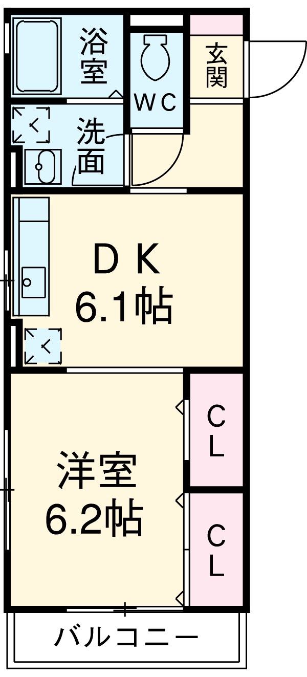 ディアクレスト幸町の間取り