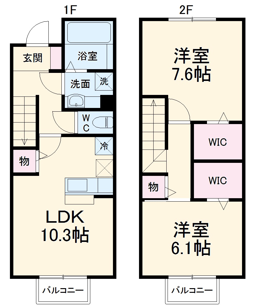 プランドール鳴尾の間取り