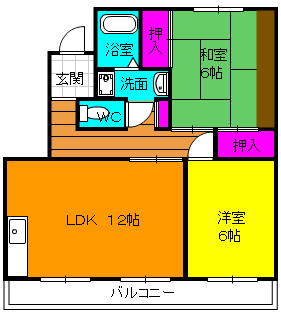 クリサンテBの間取り