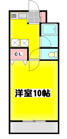古ケ崎の完工年月(1998年1月)築の賃貸マンションの間取り