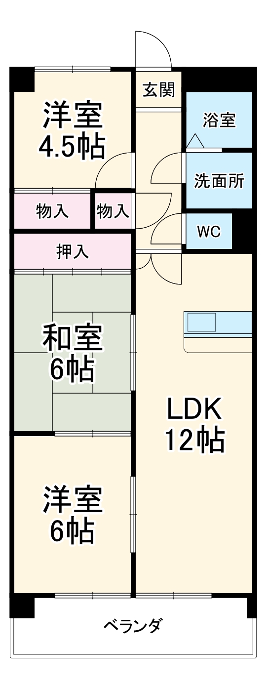 グリーンヒルズの間取り
