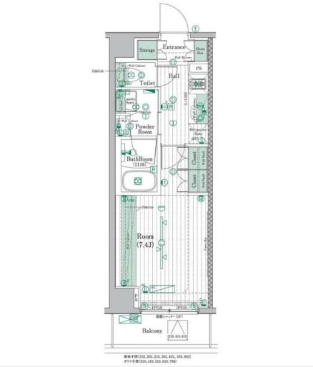 ブライズ高円寺の間取り
