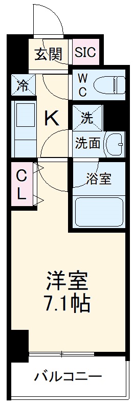 meLiV岐阜駅前の間取り