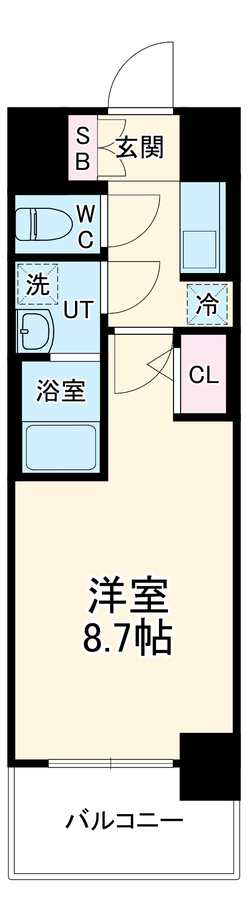 S-RESIDENCE名駅Westの間取り