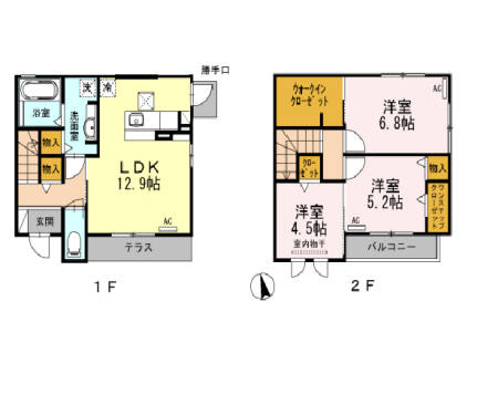 カーム Aの間取り
