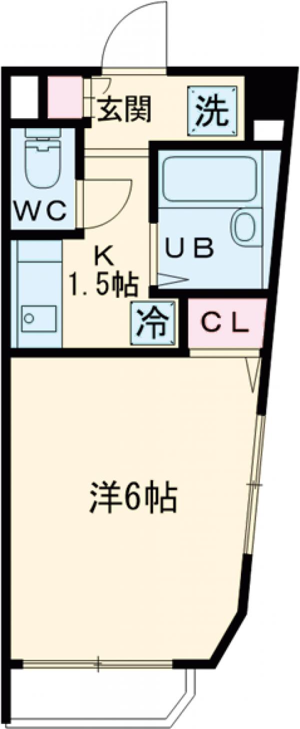 エスコート都立大学の間取り