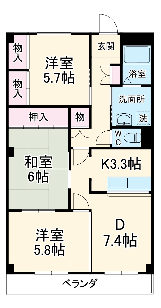 レジデンス井の森の間取り