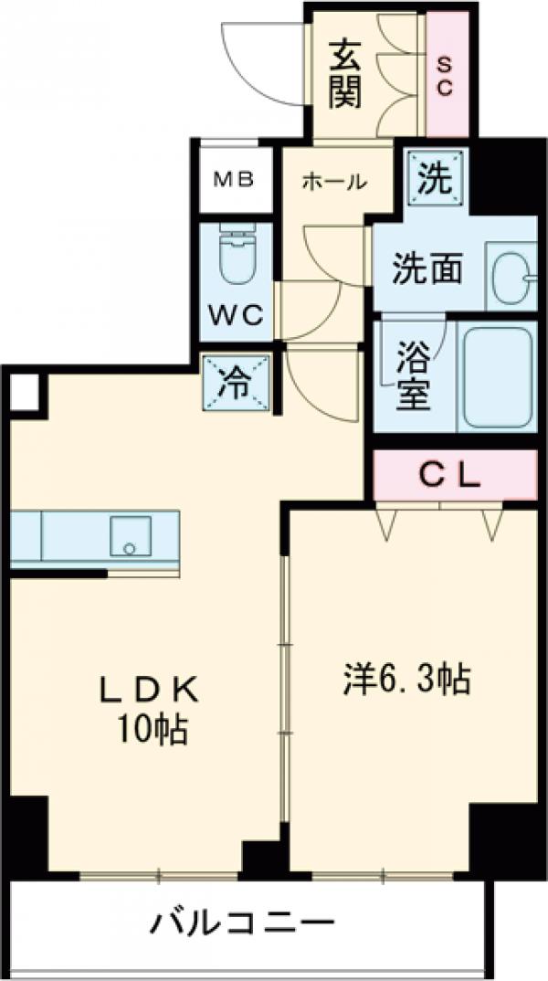 プレール・ドゥーク本所吾妻橋Ⅴの間取り