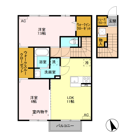 エミネンス/コンフォール コンフォールの間取り