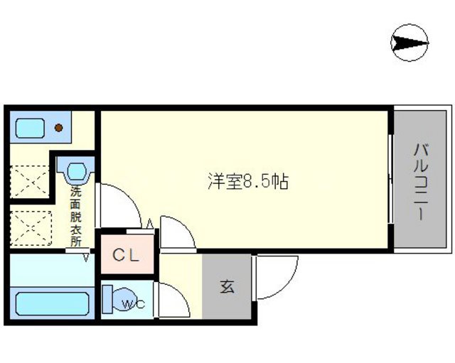 三国本町の完工年月(2006年3月)築の賃貸アパートの間取り