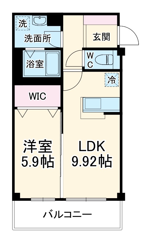ドミール中央の間取り