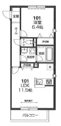 メゾンけやき台の間取り