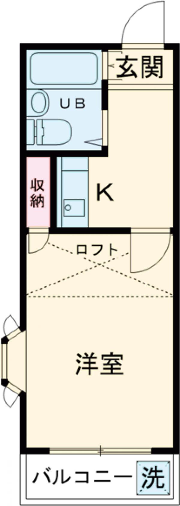 トーシンハイツ駒沢の間取り