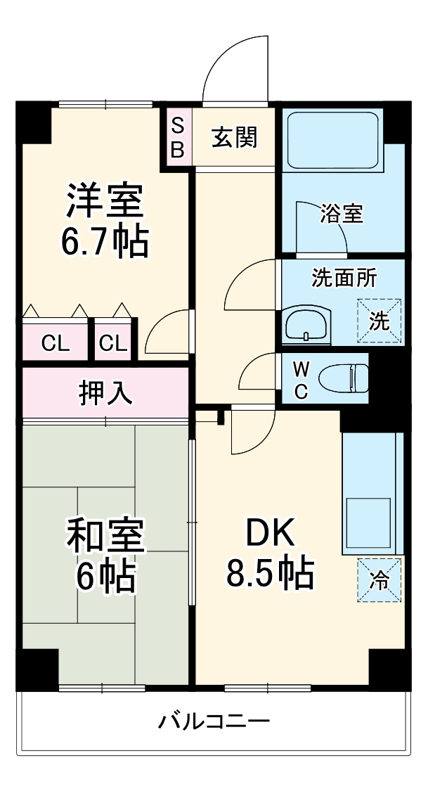 ヴァンテアンの間取り