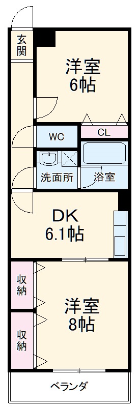レージュ道徳の間取り