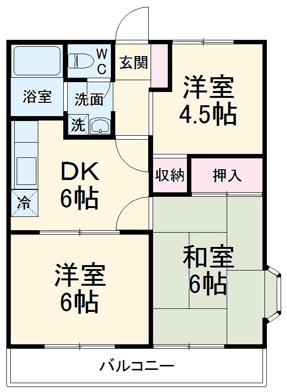 サンライフ小手指Cの間取り