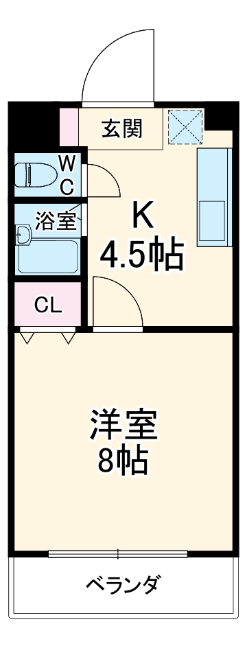 ニューエチュード3号館の間取り