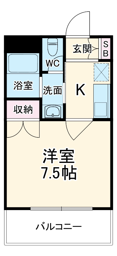 フラットYM2の間取り