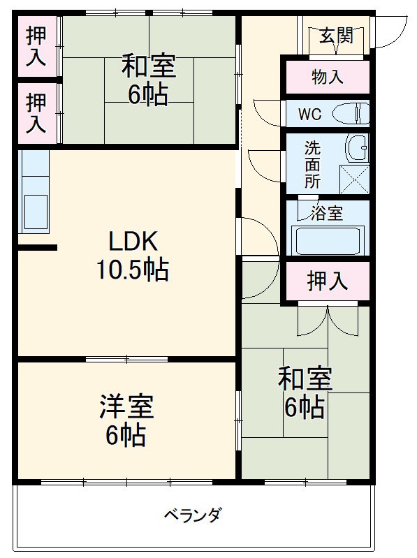 アビタシオンOHNOの間取り