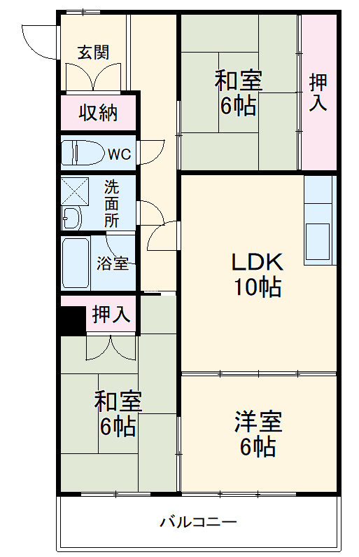 アビタシオンOHNOの間取り