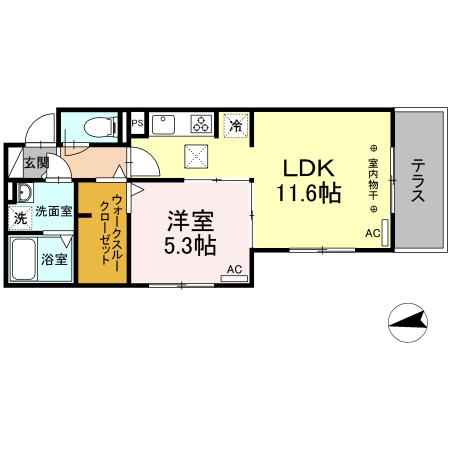 ヴィアルCITY西条の間取り