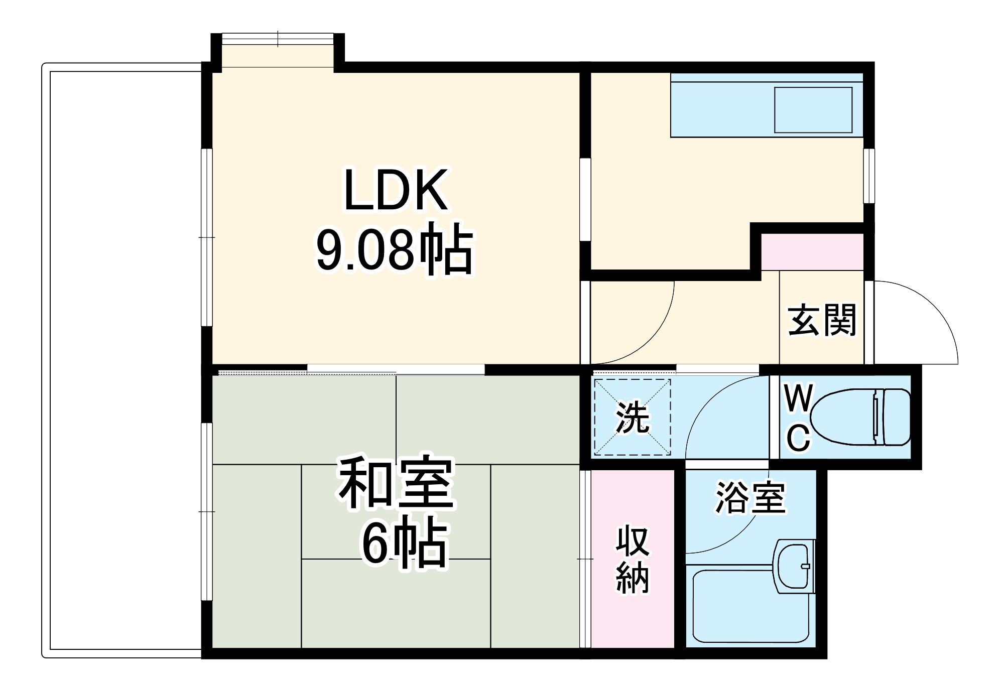 バードタウン3番館の間取り