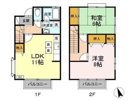 セントラルコートN A棟の間取り
