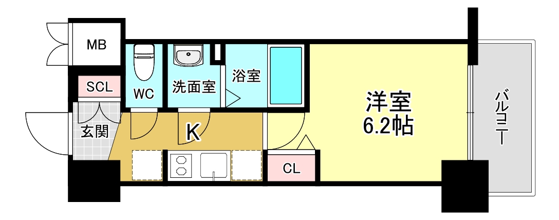 ArtizA新大阪D.C.の間取り