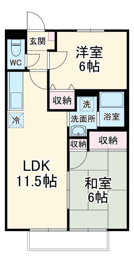 メゾンショコラの間取り