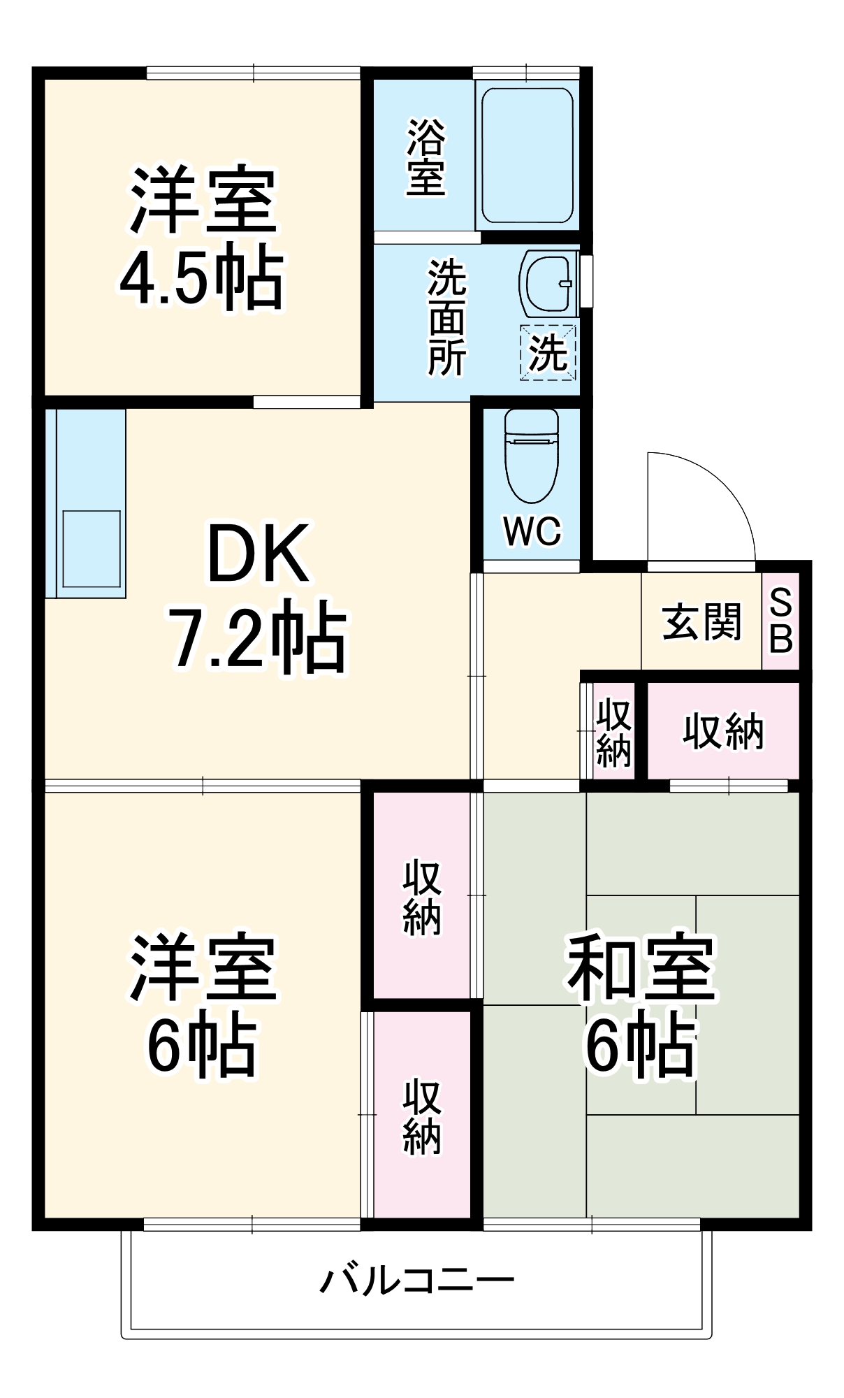 ハイランズAの間取り
